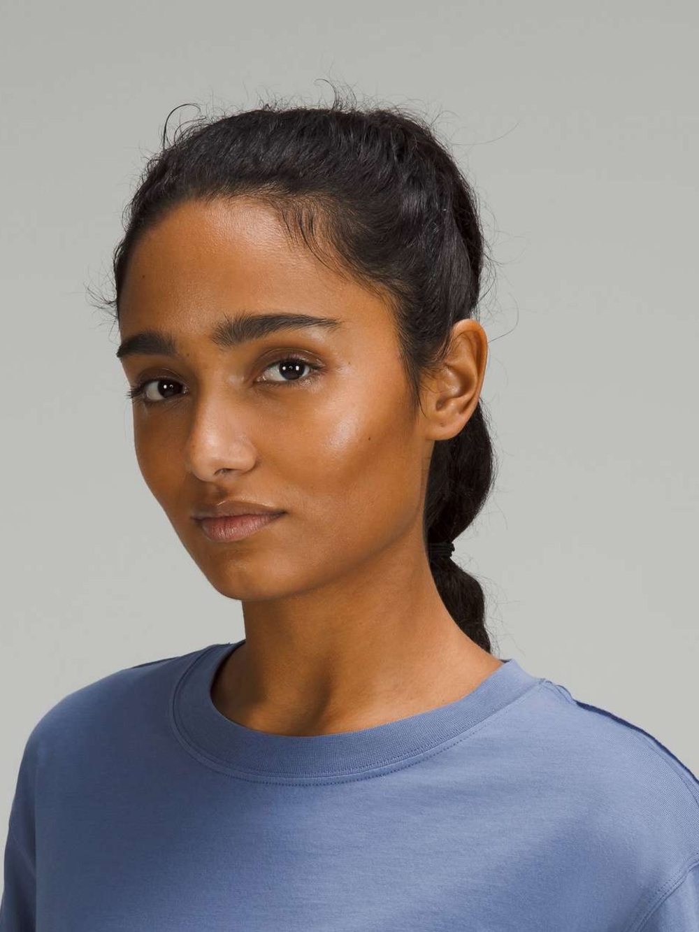 Lululemon All Yours Cropped T-Shirt in Water Drop Blue size 6 - Picture 5 of 10
